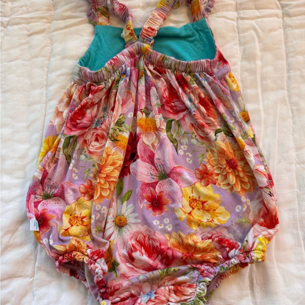 Posh Peanut - Flower Power Bubble Rompers (18-24 mos) - Picture 5 of 9